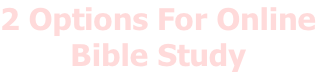 2 Options For Online Bible Study